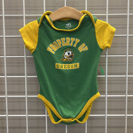 Team Athletics Oregon Ducks SS Onesie 18m