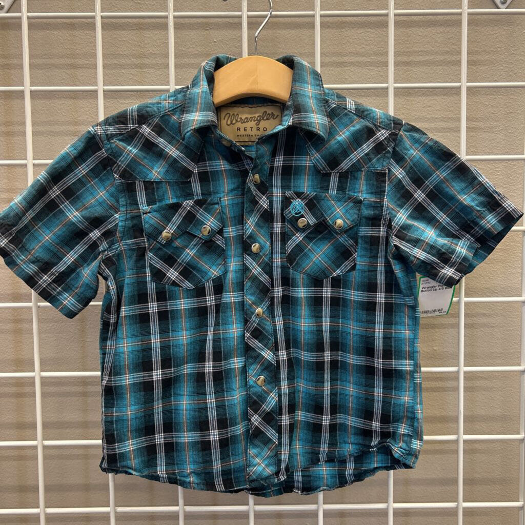 Wrangler Plaid SS Button Up 4/5