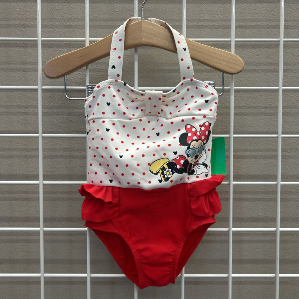 Disney Minnie Poka Dot One PC 6/9m