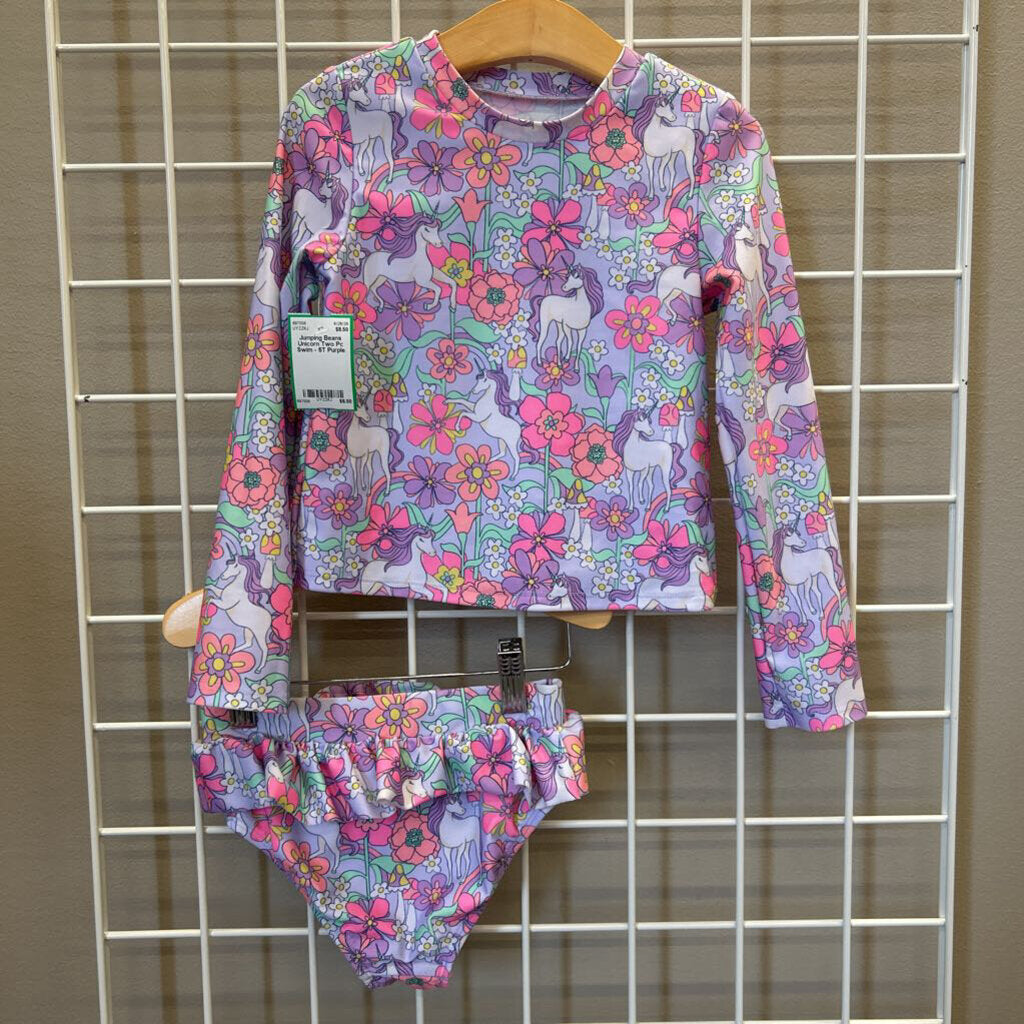 Jumping Beans Unicorn Two Pc Swim - 5T