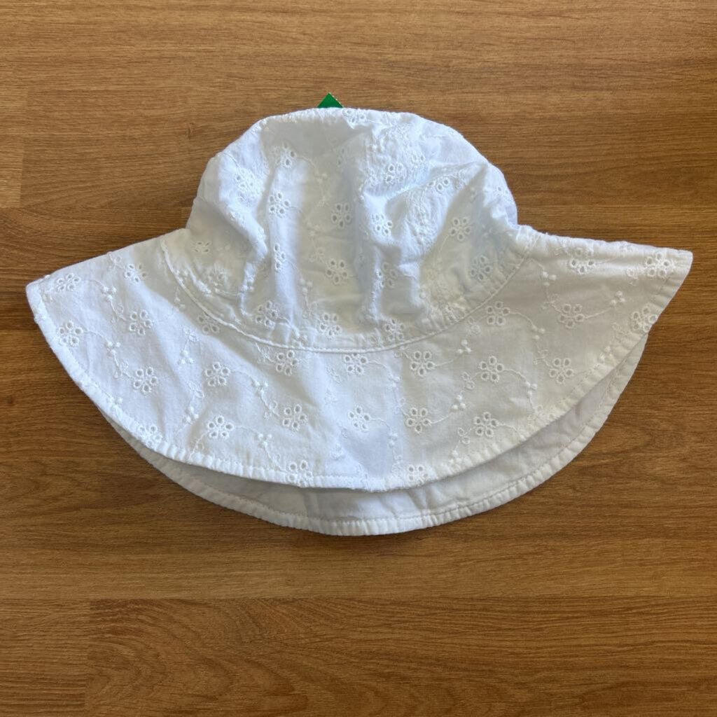 Carter's White Eyelet Sun Hat - 12/18m