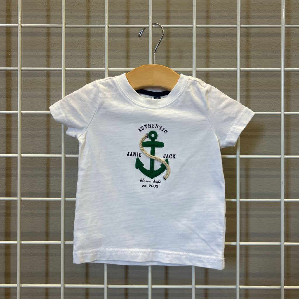 Janie & Jack Anchor SS Tee - 3/6m