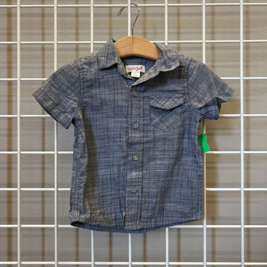 Cat & Jack SS Button U - 12m