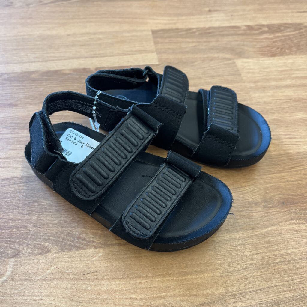 Cat & Jack Black Sandals - 6