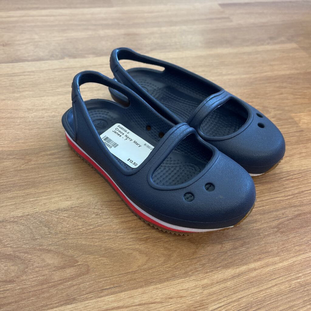 Crocs Navy Mary Janes - 7