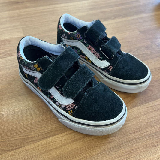 Vans Black Floral Sneakers - 10.5