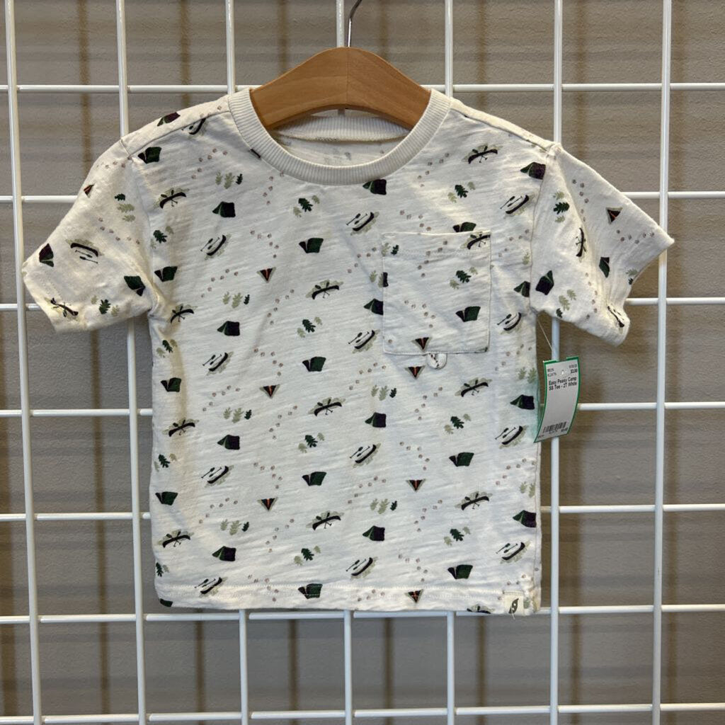 Easy Peasy Camp SS Tee - 2T