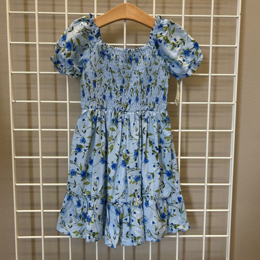Children's Place Smocked Floral SS Dress - 4T