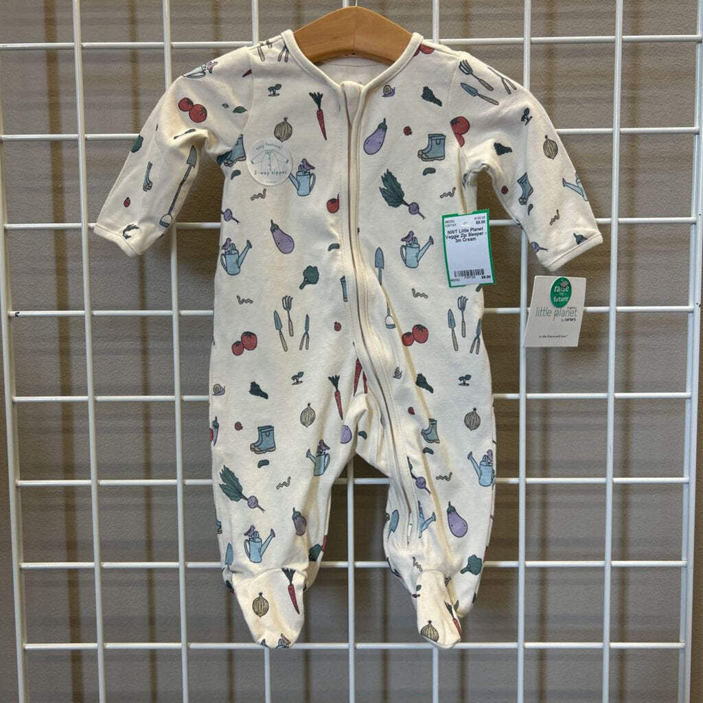 NWT Little Planet Veggie Zip Sleeper - 3m