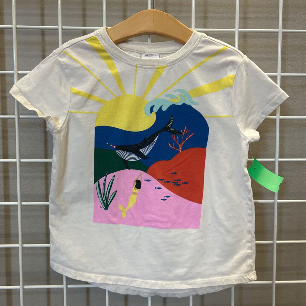 Hanna Andersson Whale SS Tee - 6/7