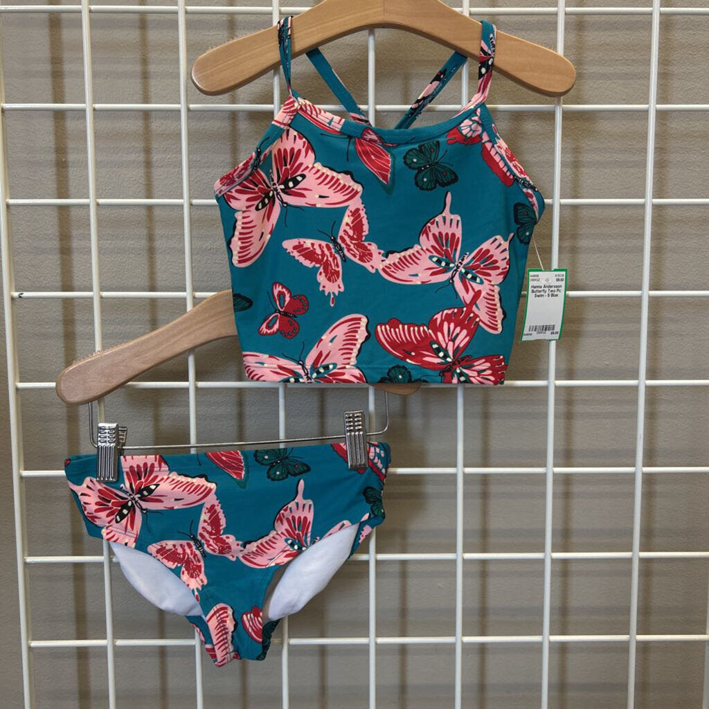 Hanna Andersson Butterfly Two Pc Swim - 5