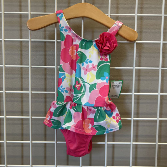 Gymboree Floral One Pc Swim -12/18m