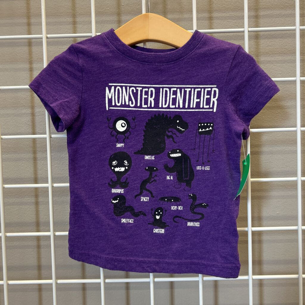 Cat & Jack Monster SS Tee - 12m