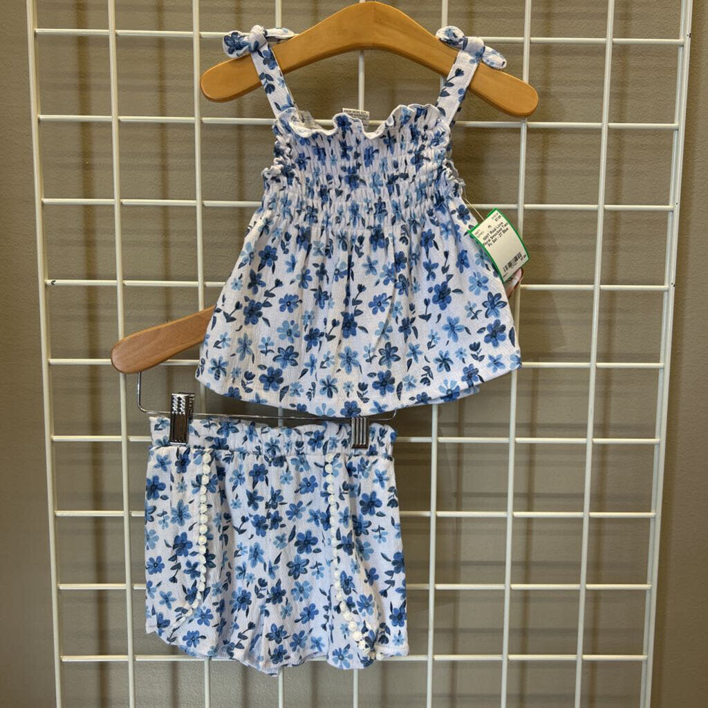 NWT Real Love Floral Smocked Two Pc Set - 2T