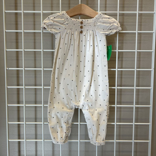 Carter's Dot SS Romper - 6m