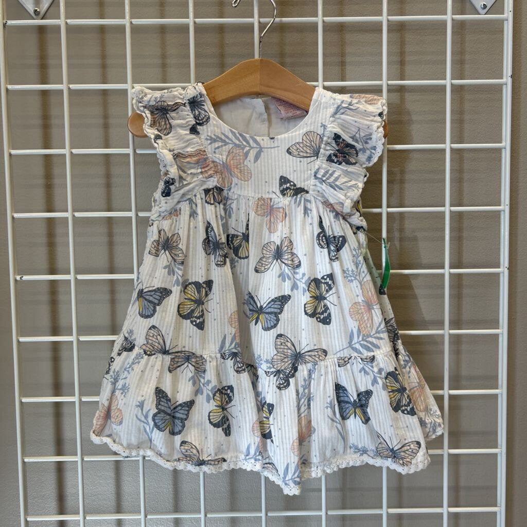 Catherine Malandrind Butterfly SS Dress - 12m