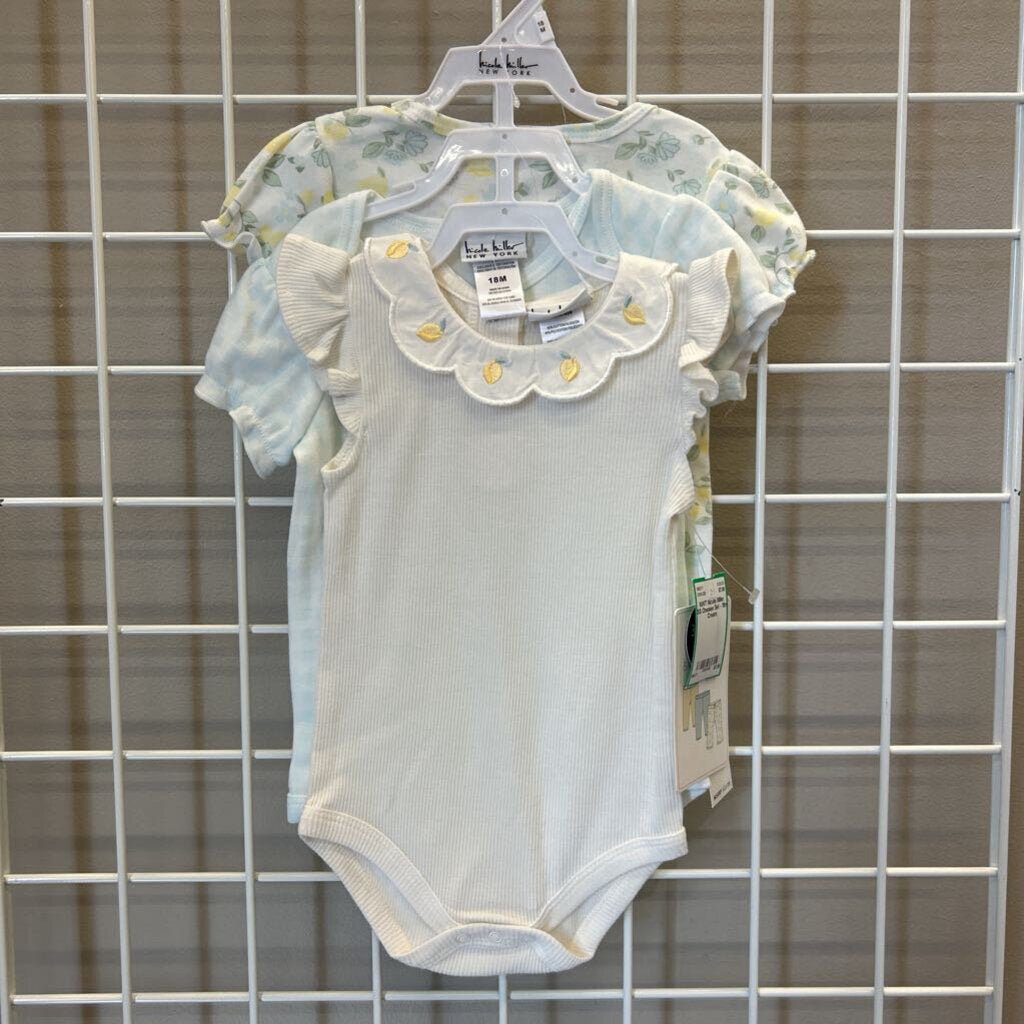 NWT Nicole Miller SS Onesies Set - 18m