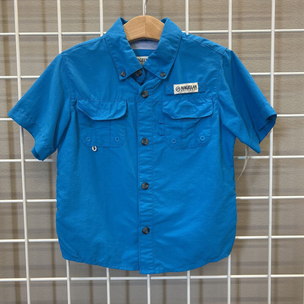 Magellan Fish SS Button Up - 4 (mark on front)