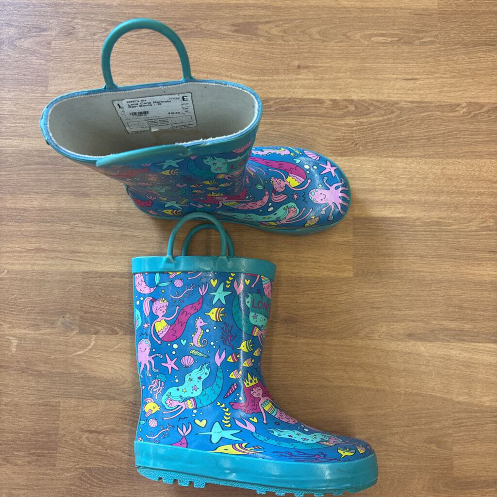 Lone Cone Mermaid Rain Boots - 13