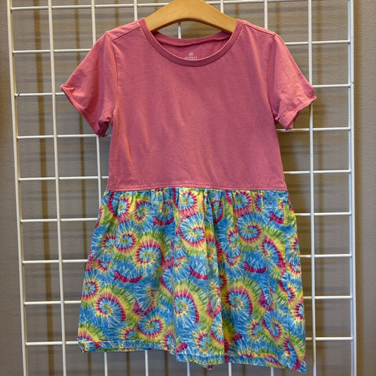 Honest Tie-Dye SS Dress - 5T