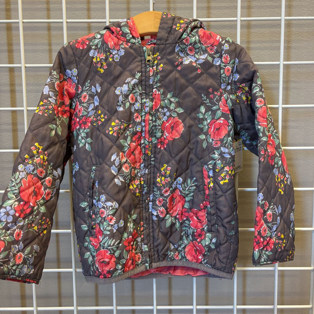 Carter's Floral Zip Jacket - 4T