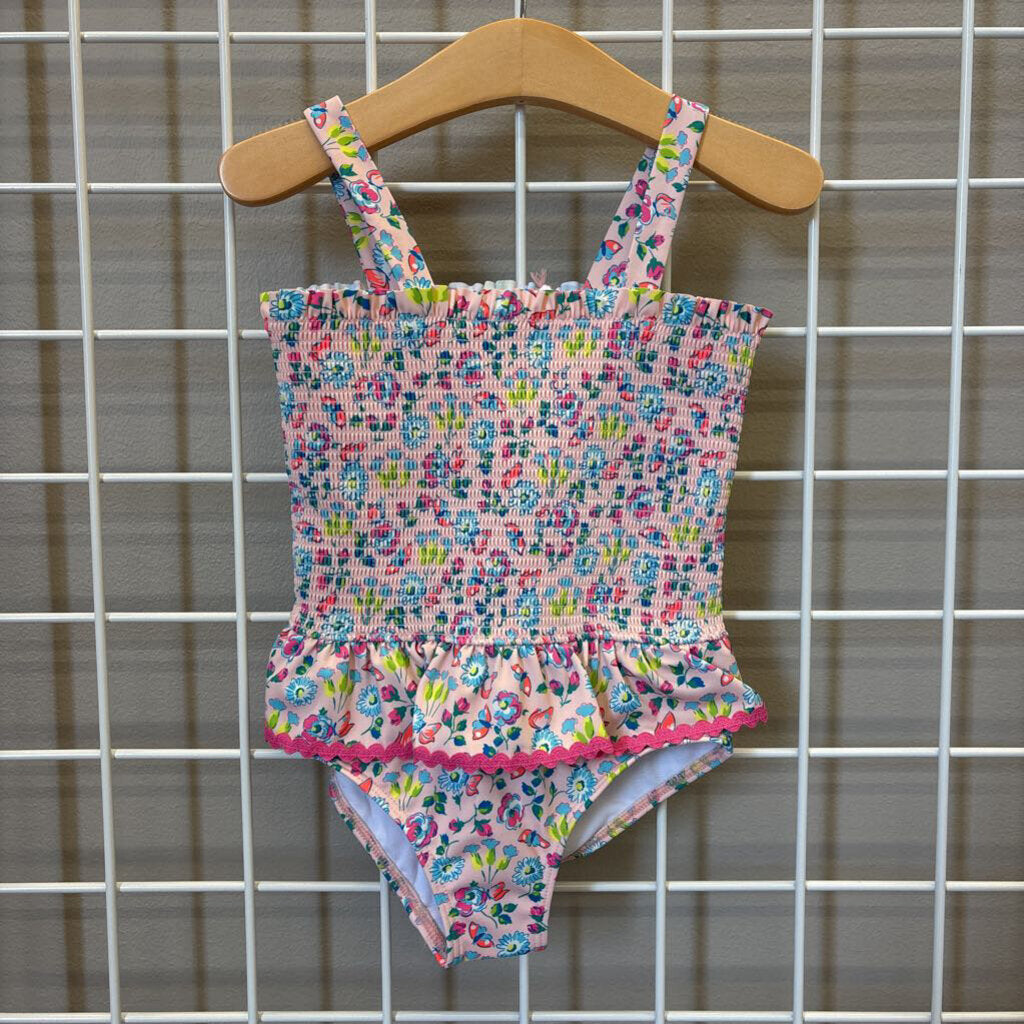 NWT Mini Boden Floral One Pc - 4/5