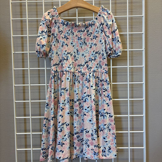 BCBG Girls Floral Smocked SS Dress - 7/8