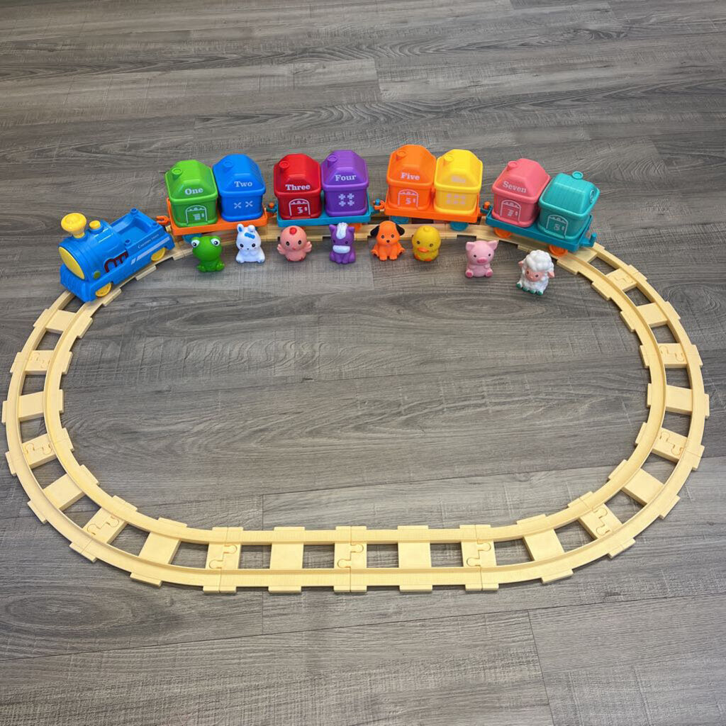 Farm Train Toy Set (missing top cover for engine)