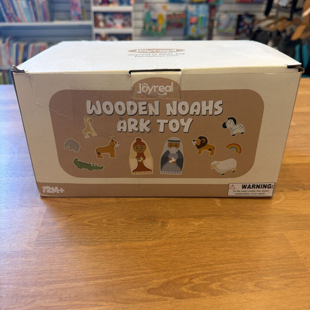 NEW Joyreel Wooden Noahs Ark Toy