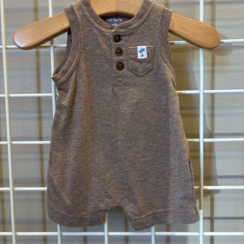 Carter's Tank Shorts Romper NB
