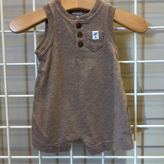 Carter's Tank Shorts Romper NB