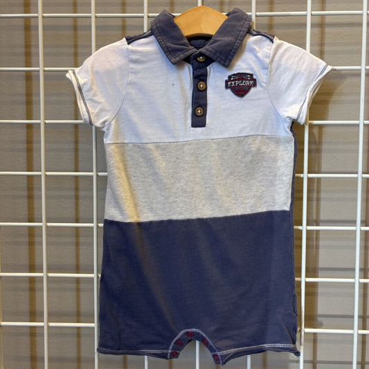 Burt's Bee Shorts Romper 24M