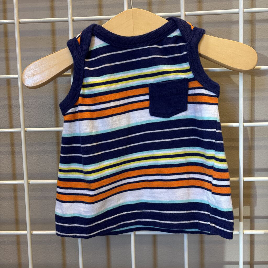 Old Navy Stripe Pocket Tank Top 3/6m