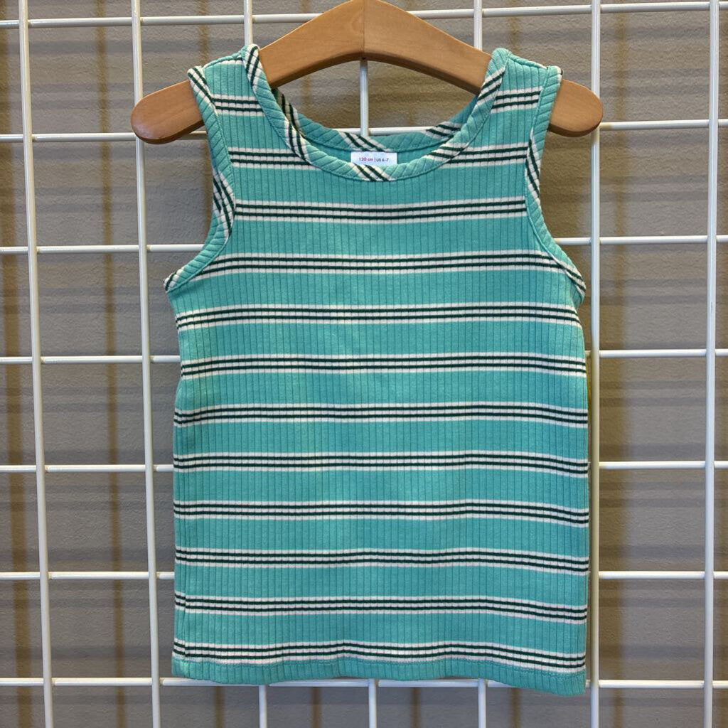 Hanna Andersson Ribbed Stripe Tank Top 6/7