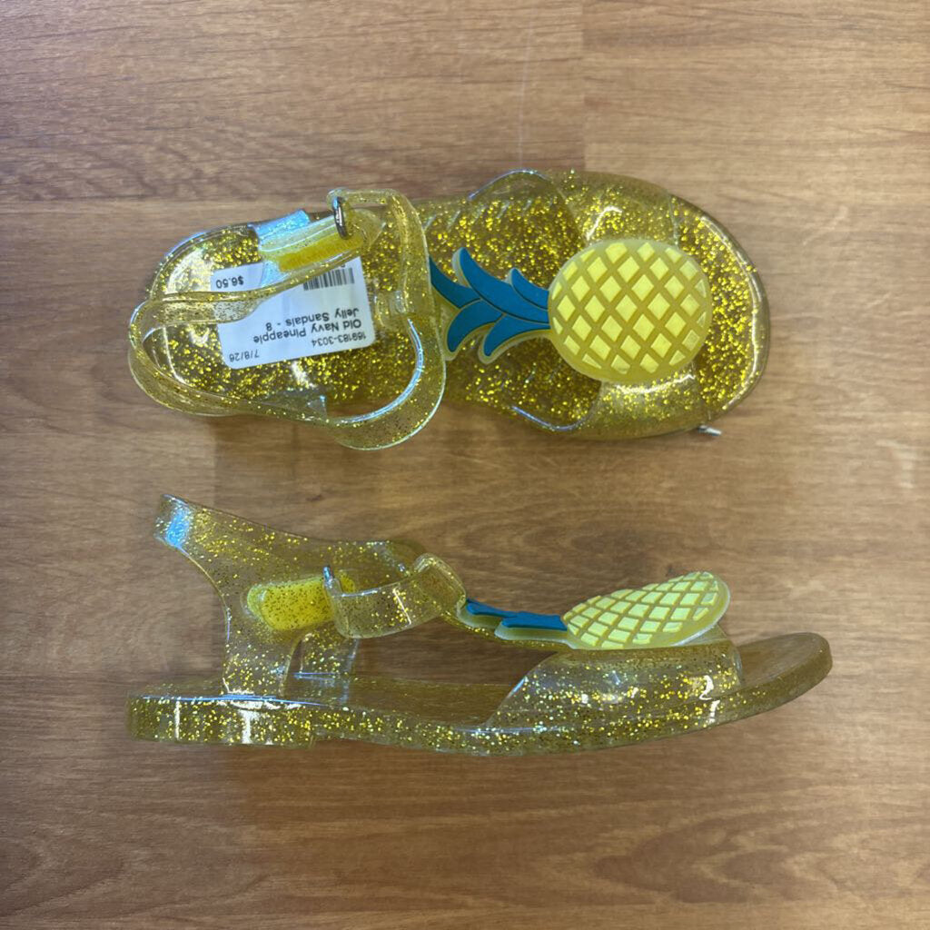 Old Navy Pineapple Jelly Sandals - 8