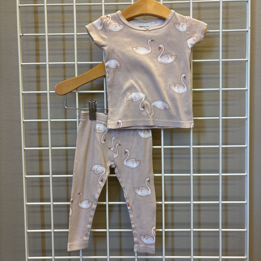 Carter's Swan Pjs - 12m