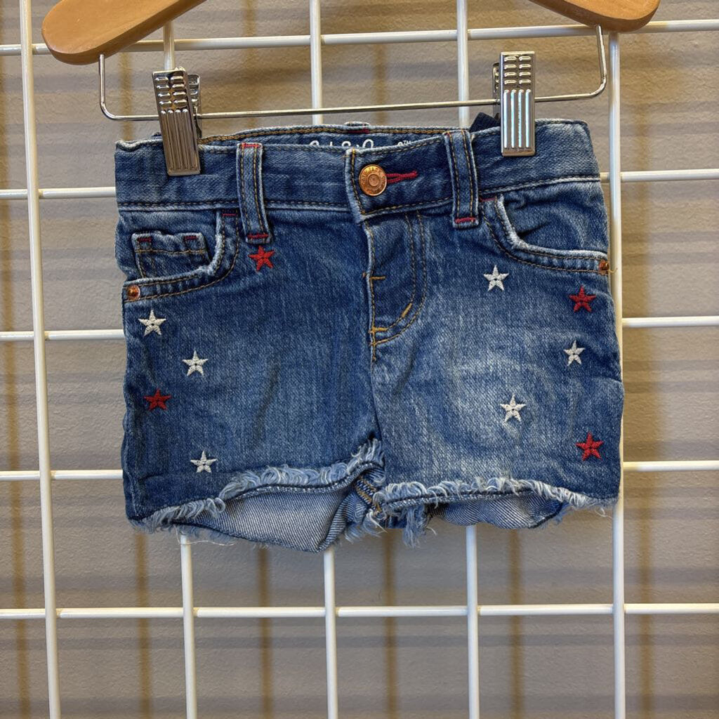Cat & Jack Star Denim Shorts - 18m