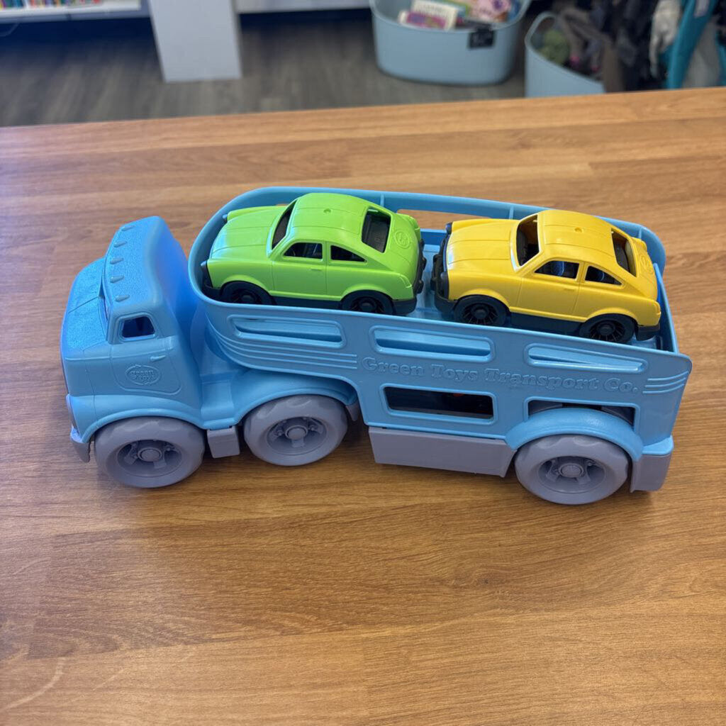 Green Toys Car Transport Truck w/ 3 Cars