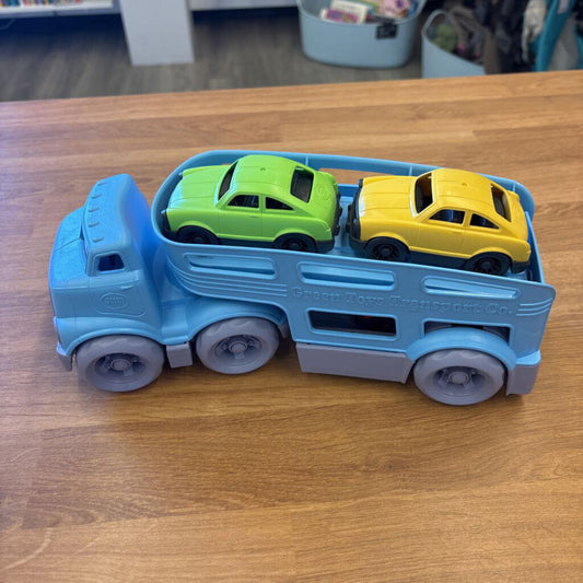 Green Toys Car Transport Truck w/ 3 Cars