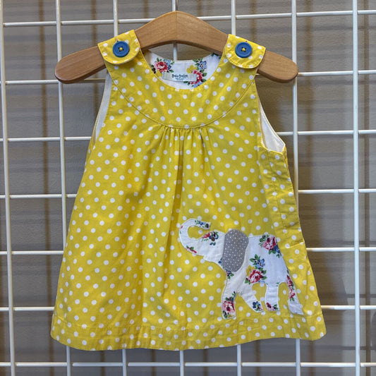Baby Boden Elephant Dot Tank Dress - 18/24m