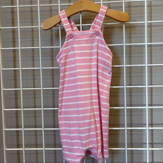 Hanna Andersson Stripe Soft Overalls - 18/24m