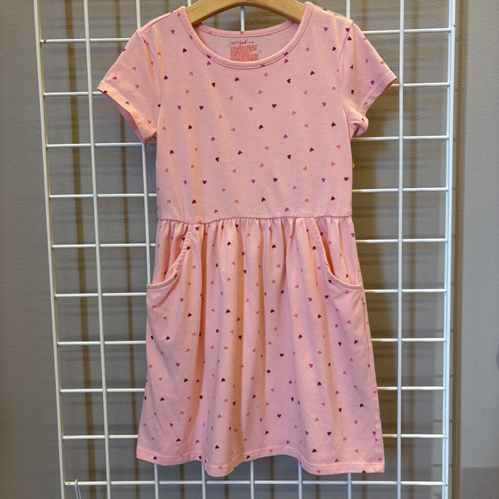 Cat & Jack Heart SS Dress - 8