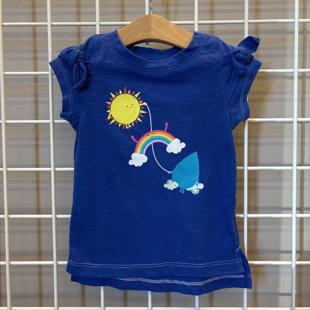 Cat & Jack Rainbow SS Tee - 2T