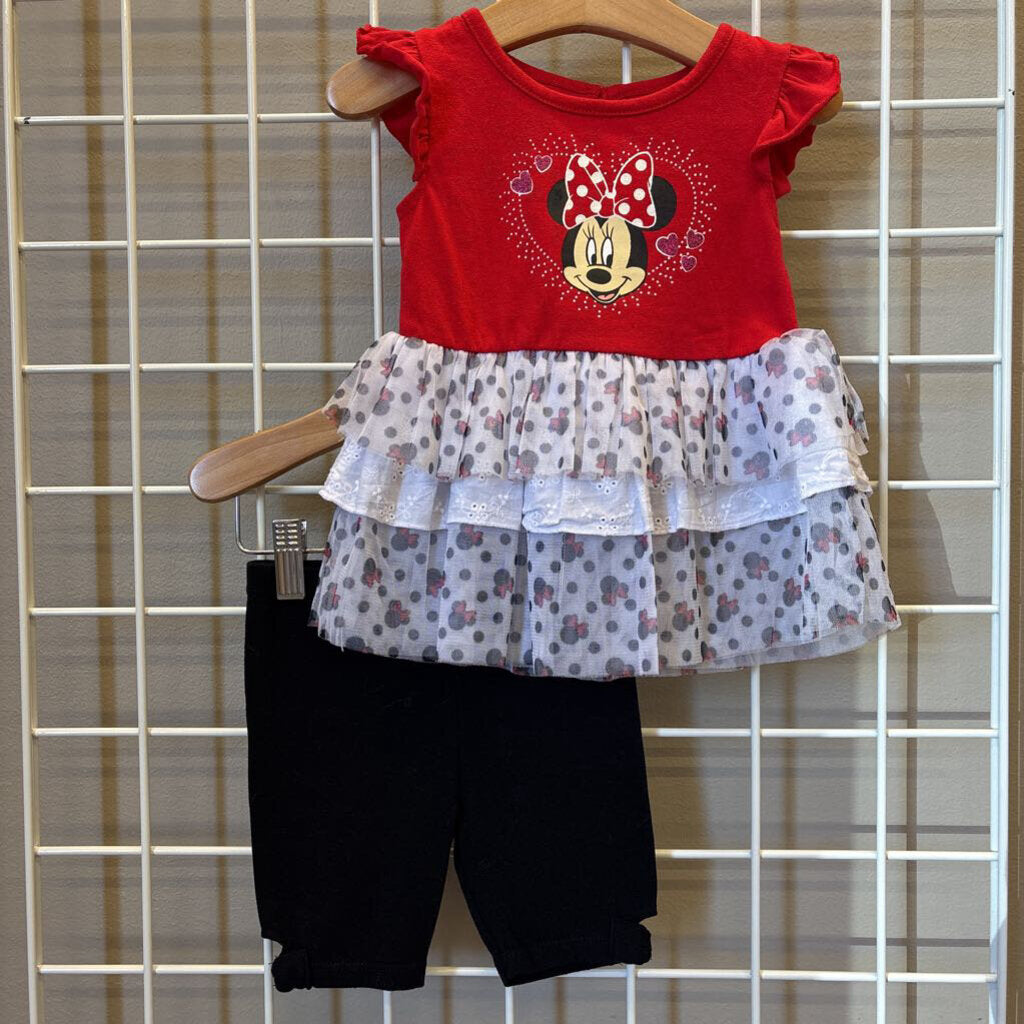 Disney Baby Minnie Ruffle Two Pc Set - 24m
