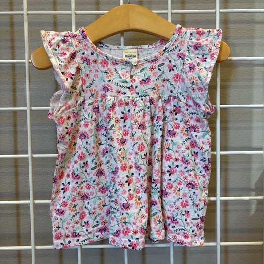 Osh Kosh Floral SS Top - 24m
