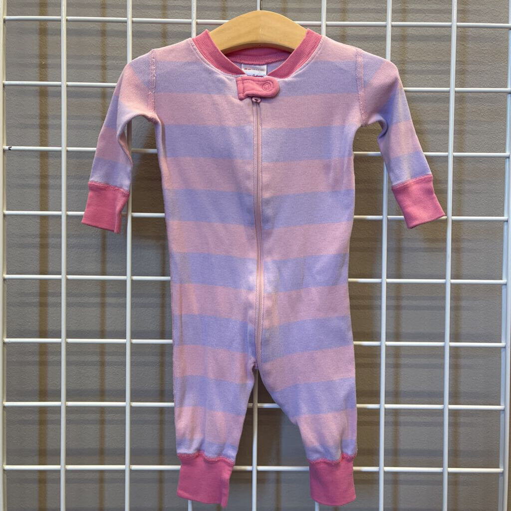 Hanna Andersson Stripe Zip Sleeper - 3/6m