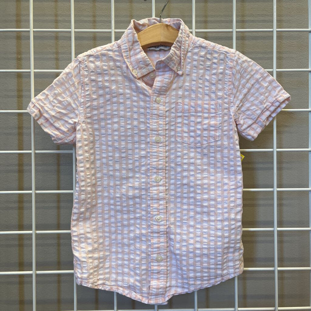 Janie & Jack Gingham SS Button Up - 6