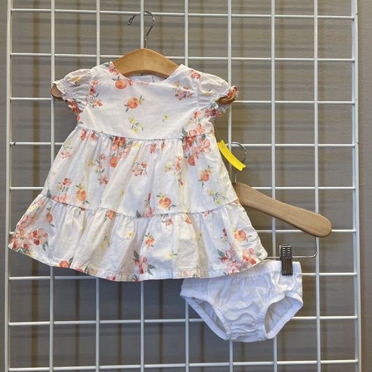 Osh Kosh SS Peach Dress w/ Bloomers - 6m