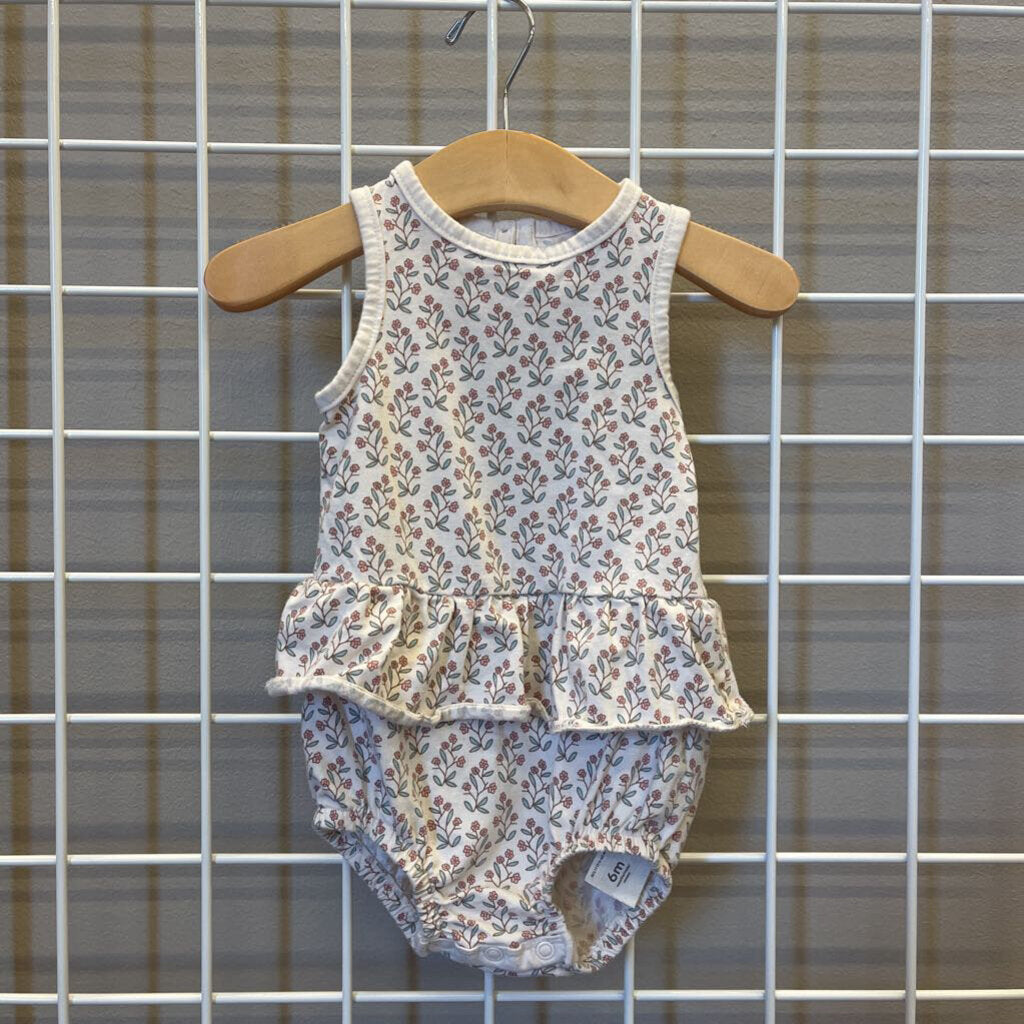 Little Planet Floral Tank Bubble Romper - 6m