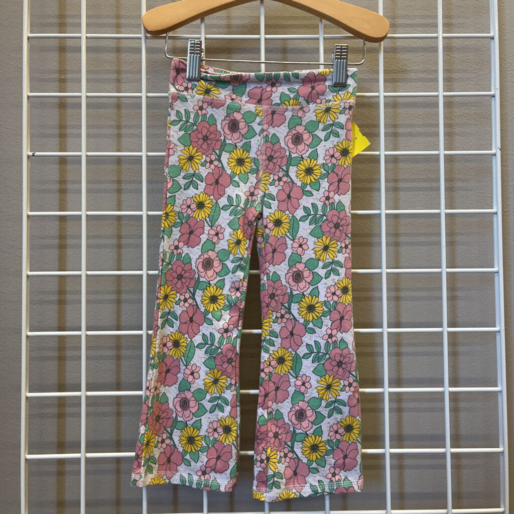 Lucky Penny Floral Flare Pants - 3T